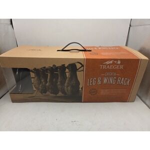 NEW Traeger Chicken Leg Wing Rack 12 Bay Stainless Steel Stand Cookware BBQ